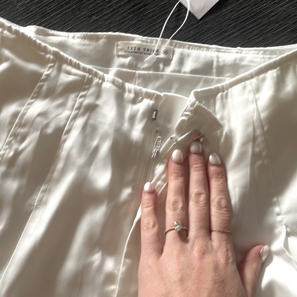NWT - 12th Tribe Halley White Satin Trousers - Picture 4 of 8